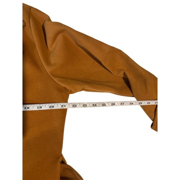 Boohoo Women's Long Brown Coat - Picture 5 of 6